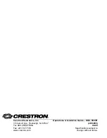 Предварительный просмотр 40 страницы Crestron CEN-HPRFGW Operations & Installation Manual