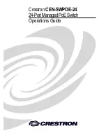 Crestron CEN-SWPOE-24 Operation Manual предпросмотр