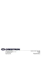 Предварительный просмотр 32 страницы Crestron CEN-TIA Operation Manual