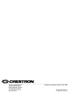 Предварительный просмотр 24 страницы Crestron CGDMX-512BI Operations & Installation Manual