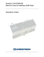 Crestron CH-DIM4-D9 Operation Manual preview