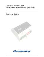 Предварительный просмотр 1 страницы Crestron CH-HREL8-D6 Operation Manual