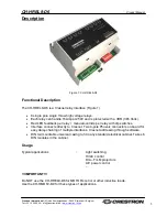 Предварительный просмотр 3 страницы Crestron CH-HREL8-D6 Operation Manual