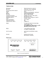 Preview for 4 page of Crestron CH-HREL8-D6 Operation Manual