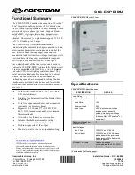 Crestron CLS-EXP-DIMU Installation Manual preview