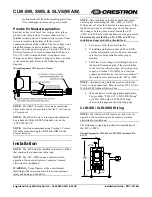 Preview for 4 page of Crestron CLW-SLVS User Manual