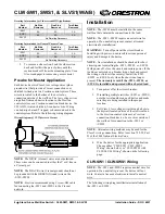 Preview for 4 page of Crestron CLW-SLVS1W Manual