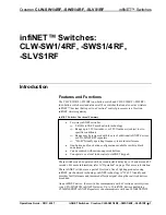 Предварительный просмотр 5 страницы Crestron CLW-SW1 Operation Manual