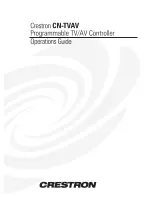 Crestron CN-TVAV Operation Manual предпросмотр