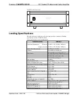 Preview for 9 page of Crestron CNAMPX-16X60 Operation Manual