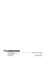 Preview for 24 page of Crestron CNAMPX-16X60 Operation Manual