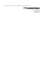 Preview for 2 page of Crestron CNIRHT-MM Operation Manual