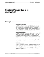 Preview for 5 page of Crestron CNPWS-75 Operation Manual