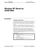 Preview for 5 page of Crestron CNRFGWA Operation Manual