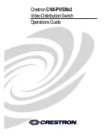 Crestron CNX-PVID8x3 Operation Manual предпросмотр