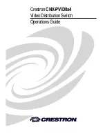 Предварительный просмотр 1 страницы Crestron CNX-PVID8x4 Operation Manual