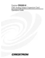 Crestron CNXAO-8 Operation Manual preview