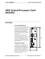 Предварительный просмотр 5 страницы Crestron CNXCPU Operations & Installation Manual