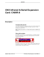 Предварительный просмотр 5 страницы Crestron CNXIR-8 Operation Manual