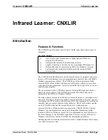 Preview for 5 page of Crestron CNXLIR Operation Manual