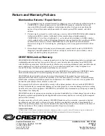 Предварительный просмотр 4 страницы Crestron CNXRMAK Installation Manual