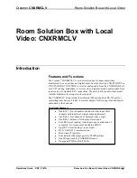 Предварительный просмотр 5 страницы Crestron CNXRMCLV Operation Manual