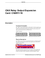 Preview for 3 page of Crestron CNXRY-16 Operation Manual