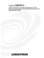 Crestron CNXVTC-3 Operation Manual предпросмотр