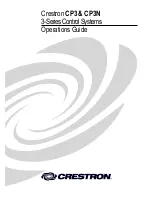 Crestron CP3 Operation Manual preview