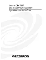 Preview for 1 page of Crestron CPC-TMT Operations & Installation Manual