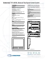 Preview for 2 page of Crestron Crestron Isys TPS 6000L Brochure & Specs