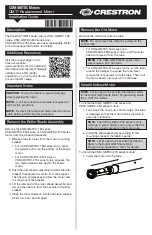 Crestron CSM-QMTDC-163 Series Installation Manual preview