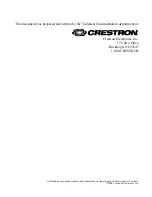 Preview for 2 page of Crestron CSP-RS232I Operations & Installation Manual