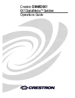 Crestron DigitalMedia DM-MD6X1 Operation Manual предпросмотр