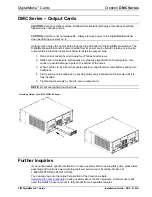 Preview for 2 page of Crestron DigitalMedia DMC Series Installation Manual