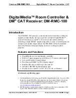 Preview for 5 page of Crestron DigitalMedia Room Controller DM-RMC-100 Operations & Installation Manual