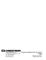 Preview for 44 page of Crestron DigitalMedia Room Controller DM-RMC-100 Operations & Installation Manual