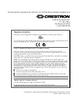 Preview for 2 page of Crestron DIN-1DIMU4 Operations & Installation Manual