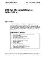 Preview for 5 page of Crestron DIN-1DIMU4 Operations & Installation Manual