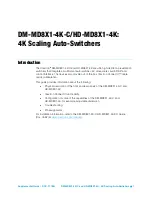 Preview for 5 page of Crestron DM-MD8X1-4K-C Supplemental Manual