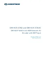 Crestron DM-NVX-E760 Product Manual preview