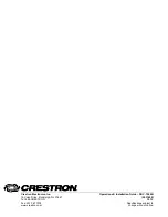 Предварительный просмотр 44 страницы Crestron DM-RMC-200-S Operations & Installation Manual