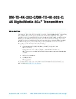 Предварительный просмотр 5 страницы Crestron DM-TX-4K-202-C Supplemental Manual