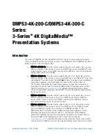 Preview for 5 page of Crestron DMPS3-4K-250-C Supplemental Manual