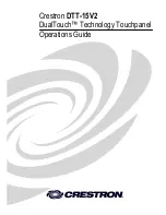 Предварительный просмотр 1 страницы Crestron DTT-15V2 Operation Manual