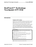 Preview for 5 page of Crestron DTT-15V2 Operation Manual