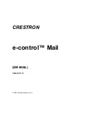 Предварительный просмотр 1 страницы Crestron e-control Mail User Manual