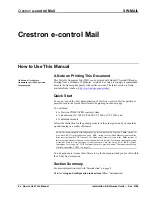 Предварительный просмотр 4 страницы Crestron e-control Mail User Manual