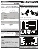 Preview for 1 page of Crestron Ethernet to Cresnet CAEN-BLOCK-CENCN-2-POE Installation & Operation Manual