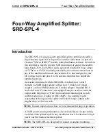 Preview for 5 page of Crestron Four-Way Amplified Splitter SRD-SPL-4 Installation Manual